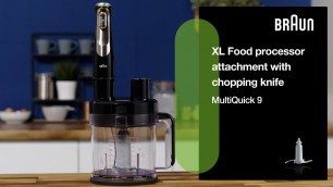 'MultiQuick 9 | How to use the XL Food processor with chopping knife'