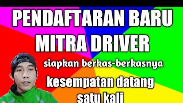 'pendaftaran baru mitra driver 2021'