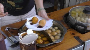 'Hong Kong Street Food at Tai O Ancient Village. Dried Seafood, Pastries, Fish and Much More'