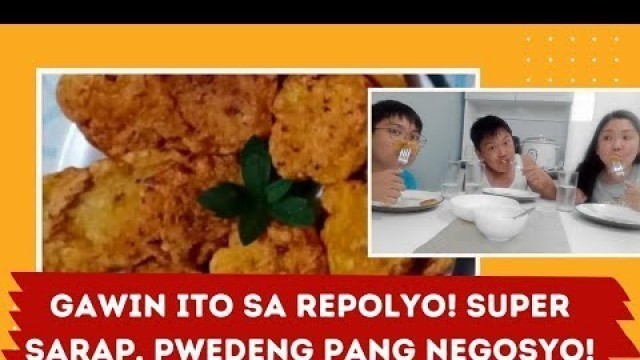 'Vlog#02: REPOLYO NUGGETS - Masarap, healthy at patok pang negosyo! #food #foodrecipe #healthysnack'