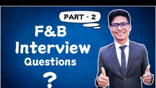 'Most Repeated interviews Questions in Food And Beverage Department  Part :- 2  //HINDI //'