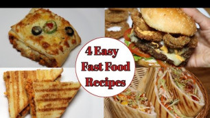 '4 Easy Fast Food Recipes,Kids Special Recipes,Easy Snacks Recipes'