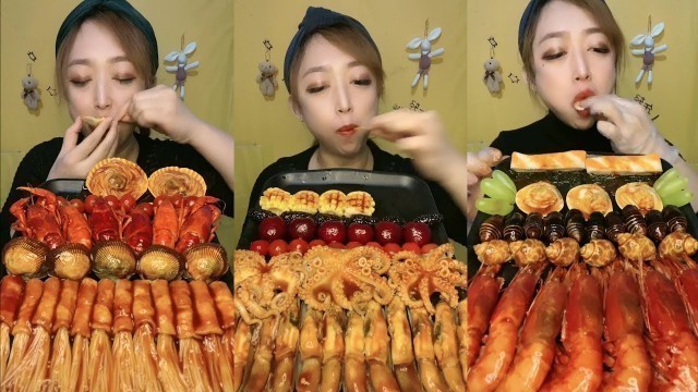 'Eating Show|eateateat tiktok| eating seafood, lobster, octopus and other, Chinese food MUKBANG（#11）'