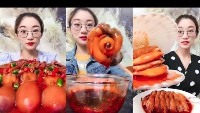 'Spicy and Live Mukbang Eating Seafood ASMR  Delicious Octopus, Lobster | Chinese food #3 