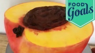 'This Giant Peach...Is Actually a Cake! | Food Network'