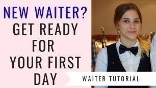 'New waitress/waiter training! F&B Service for beginners! First day as a waitress. Food and Beverage!'