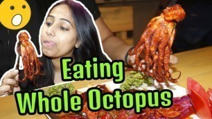 'Eating exotic Seafood- Whole Octopus|Kolkata Seafood|Mugs & Shots'