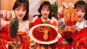 'Eat octopus, holothurian  - SPICY FOOD COMPILATION - mukbang [06]'