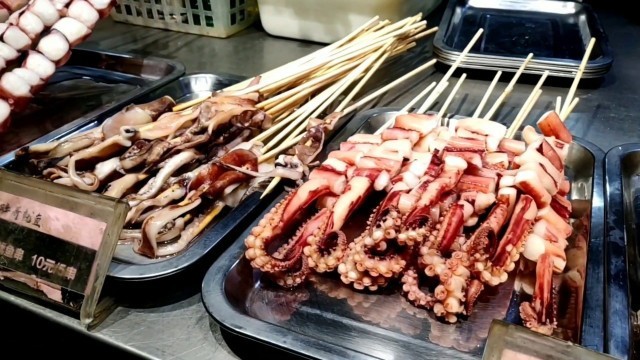 'Chinese Street food | Octopus gravy fry'