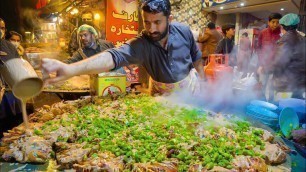 'Pakistani Street Food - LAHORE\'S #1 TAWA CHICKEN + Biryani Factory!! CRAZY Street Food in Pakistan'