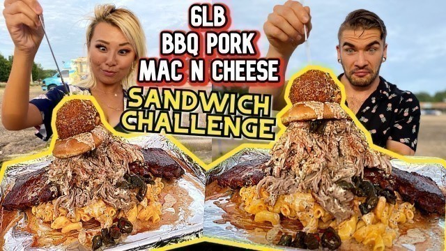 'MASSIVE 6LB BBQ PORK SANDWICH CHALLENGE in Jackson, Mississippi!!! #RainaisCrazy | ManvsFood'