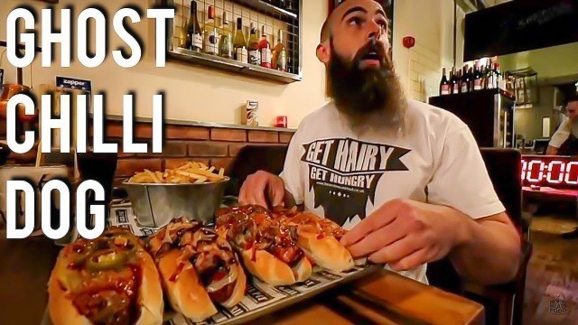 'THE UNDEFEATED GHOST CHILLI DOG CHALLENGE | BeardMeatsFood'