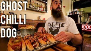 'THE UNDEFEATED GHOST CHILLI DOG CHALLENGE | BeardMeatsFood'
