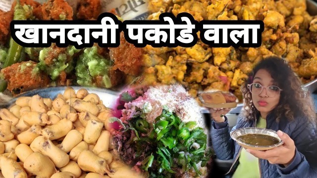 'Khandani Pakode Wala At Sarojini Nagar || variety of pakoda || Street Food Junction Vlog'