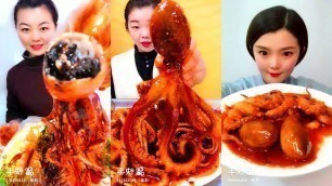 'MUKBANG EATING SEAFOOD Delicious Tentacles, Octopus, Lobster SPICY FOOD'