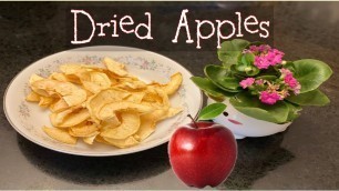 'How to make Dried Apple using Dehydrator | Healthy Snack Dried Apple #DriedApples #FruitSnacks'