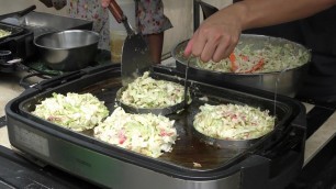 'Hong Kong Street Food. Okonomiyaki Japanese Snack Seen in Cheung Chau Island'