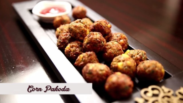 'Corn Pakoda | Easy & Quick Tea Time Snack Recipe | Ruchi\'s Kitchen'