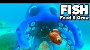 'Feed and Grow Fish Gameplay German - Octopus Level 300 Monster'