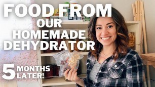 'DIY Dehydrator FOOD 5 Months Later! | Homemade Dehydrator Food'