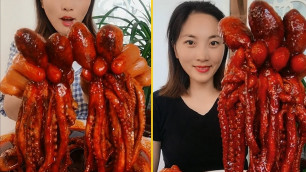 'ASMR Amazing Spicy Octopus Eating Show Compilation #32'