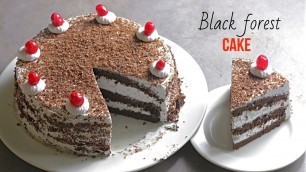 'BLACK FOREST CAKE|Simple&Easy Method|బ్లాక్ ఫారెస్ట్ కేక్|ఇవీ పక్కా టిప్స్ కొలతలు పర్ఫెక్ట్ కేక్ కి'