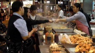 'Hong Kong. Street Food Stall. Near Times Square, Causeway Bay. Dai Pai Dong Chinese Restaurant'