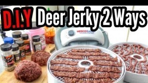 'How To Make DEER JERKY Using A NESCO DEHYDRATOR!'