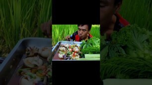 'ASMR Eating spicy spider octopus salad _ Mukbang thai food  _  Thai eating show  _ ASMR Food #131'