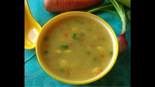 'Sweet Corn Soup | Restaurant Style Veg Soup| Your Food Junction'
