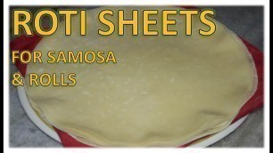 'Roti Sheets | Recipe | BY FOOD JUNCTION'
