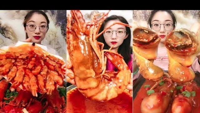 'Spicy and Live Mukbang Eating Seafood ASMR  Delicious Octopus, Lobster | Chinese food #25 