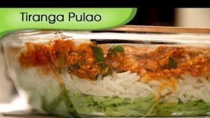 'Tiranga Pulao Recipe - Vegetarian Tricolor Rice - Republic Day Special - Recipe by Ruchi Bharani'
