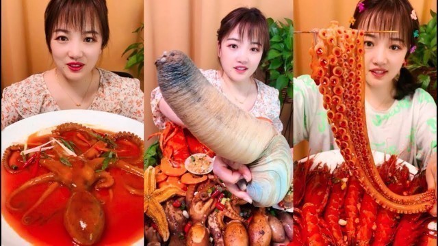 'Eat Geoduck, giant octopus  - SPICY FOOD COMPILATION [10]'