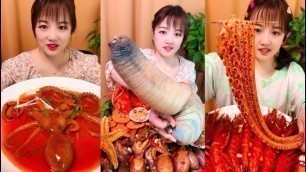 'Eat Geoduck, giant octopus  - SPICY FOOD COMPILATION [10]'