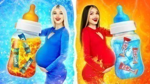 'Hot Pregnant vs Cold Pregnant! | Awkward Pregnancy Situations With the Fire and Icy Girl by RATATA'
