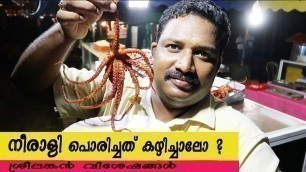 'ശ്രീലങ്കയിലെ Neerali  പൊരിച്ചത് കഴിച്ചാലോ ?Srilankan Street Food - Octopus fry - Seafood | Neerali'