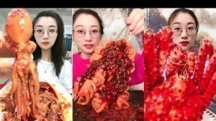'Spicy and Live Mukbang Eating Seafood ASMR  Delicious Octopus, Lobster | Chinese food #57'
