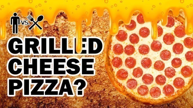 'Grilled Cheese Sandwich Pizza Bowl Thingy ? - Man Vs Din'