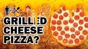 'Grilled Cheese Sandwich Pizza Bowl Thingy ? - Man Vs Din'