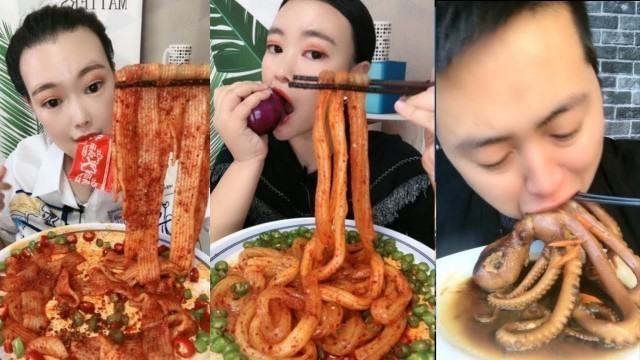 'Spice noodles | spice pork | spice food | eat octopus'