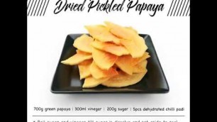 'How to Make Dried Pickled Papaya - Himmel Food Dehydrator V3'