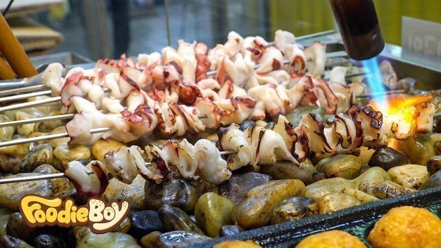 '진짜 문어구이 / Grilled Octopus - Korean Street Food / 속초 중앙시장 길거리 음식'