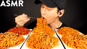 'ASMR MOST POPULAR FOOD - SPICY FIRE NOODLES (2X & 10X Nuclear, Curry, Toppoki, Jjajang, Original)'