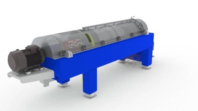 'Animation | Alfa Laval 2-phase decanter centrifuge for food and beverage processing'