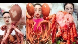 'Spicy and Live Mukbang Eating Seafood ASMR  Delicious Octopus, Lobster | Chinese food #50'