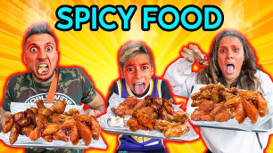 'EATING Only SPICY FOOD For 24 Hours! (World\'s Spiciest Food Challenge) | The Royalty Family'