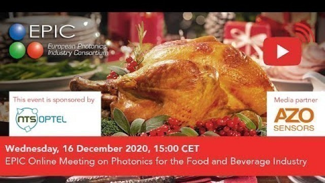 'EPIC Online Meeting on Photonics for the Food and Beverage Industry'