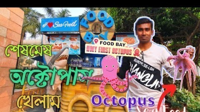 'Octopus Seafood... First Ever অক্টোপাস আর স্কুইড খেলাম ।। Squid and Octopus Food Bay Salt lake..