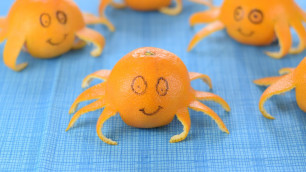 'How to Make an Orange Octopus - Fun Food Tutorial'